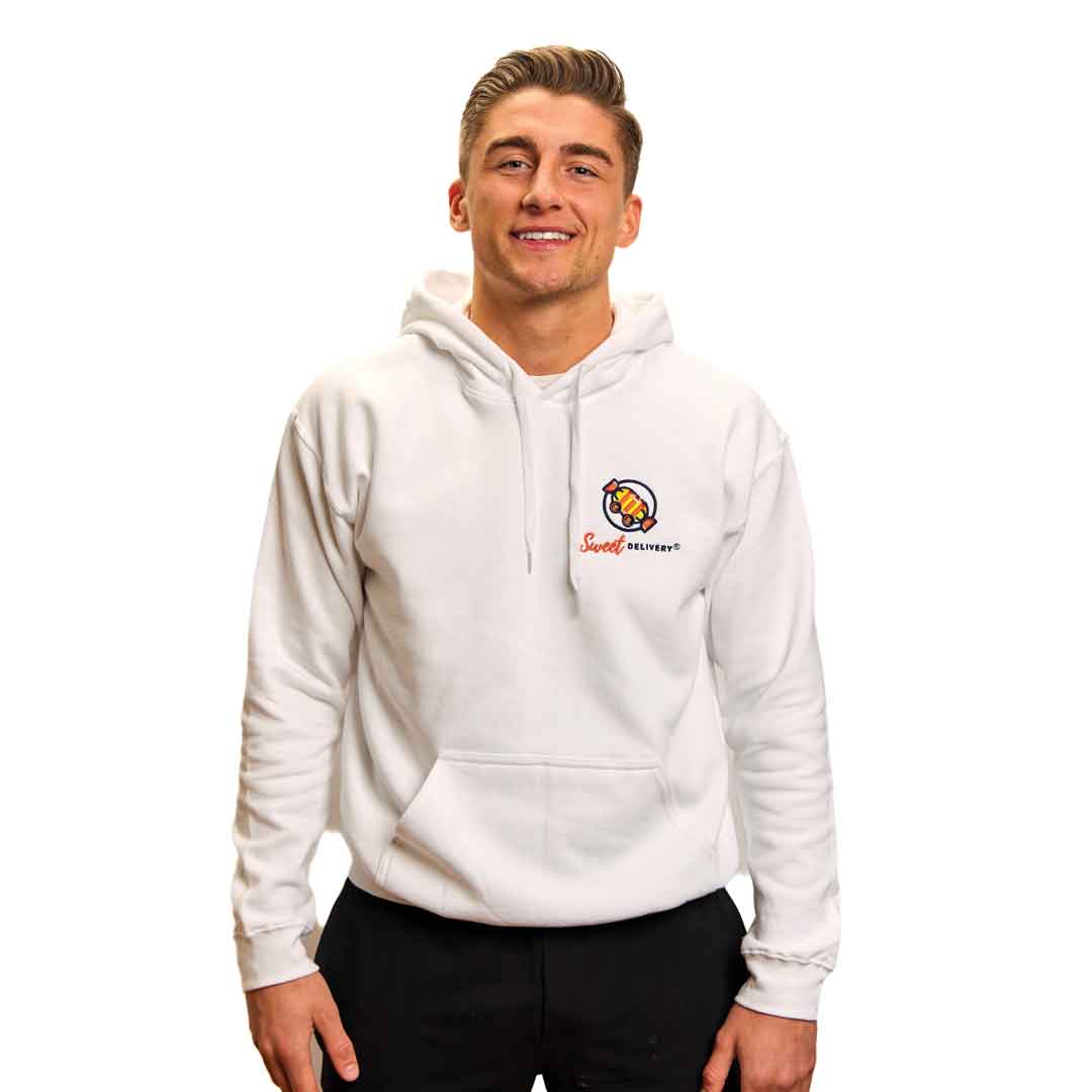 Sweet Delivery White Unisex Hoodie