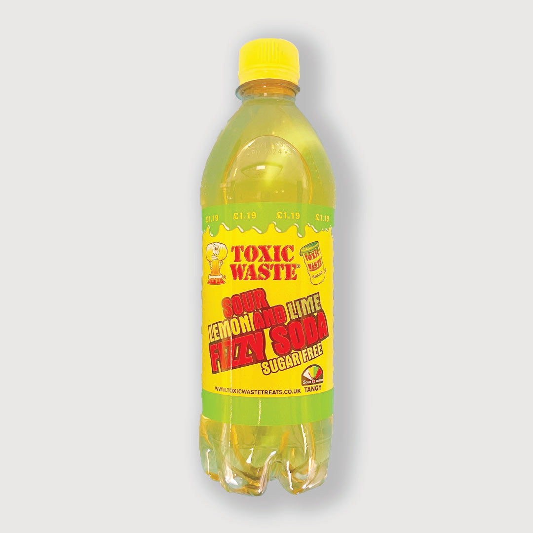 Toxic Waste Lemon and Lime Fizzy Soda 500ml
